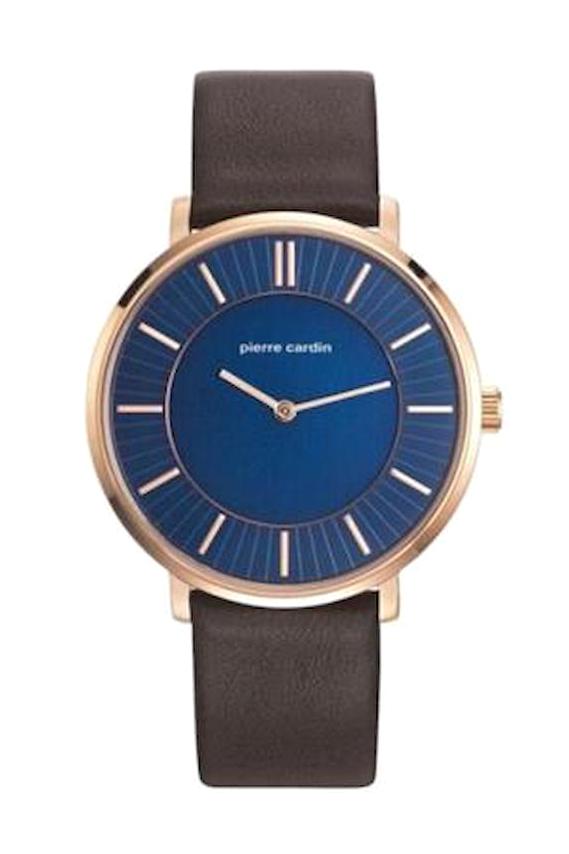Pierre Cardin 107871F03 Kahverengi Deri Kordon Analog Erkek Kol Saati