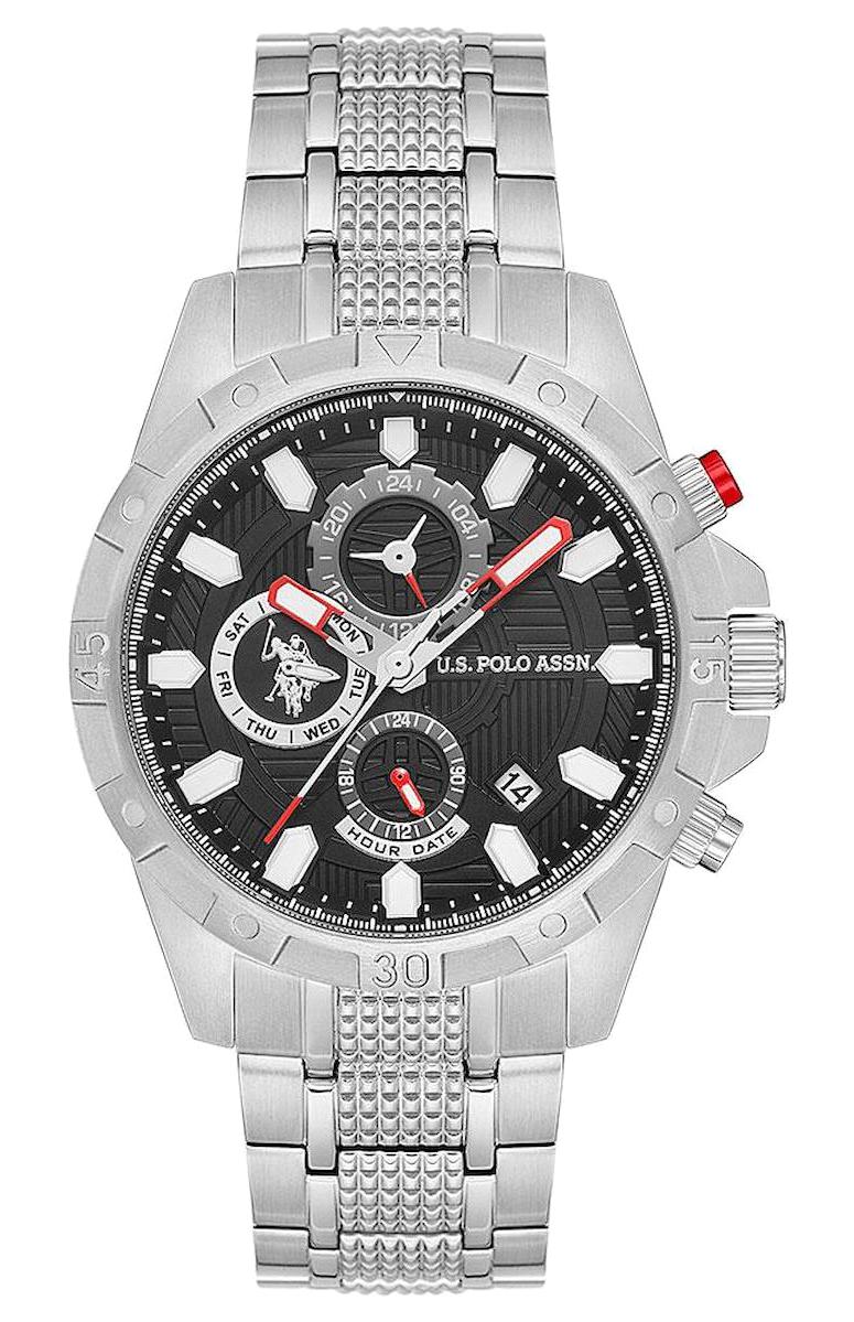 U.S. Polo Assn USPA1077-01 Takvimli 44 mm Çelik Kordon Analog Erkek Kol Saati