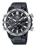 Casio ECB-2000DD-1ADF Takvimli 51 mm Siyah Çelik Kordon Analog Kol Saati
