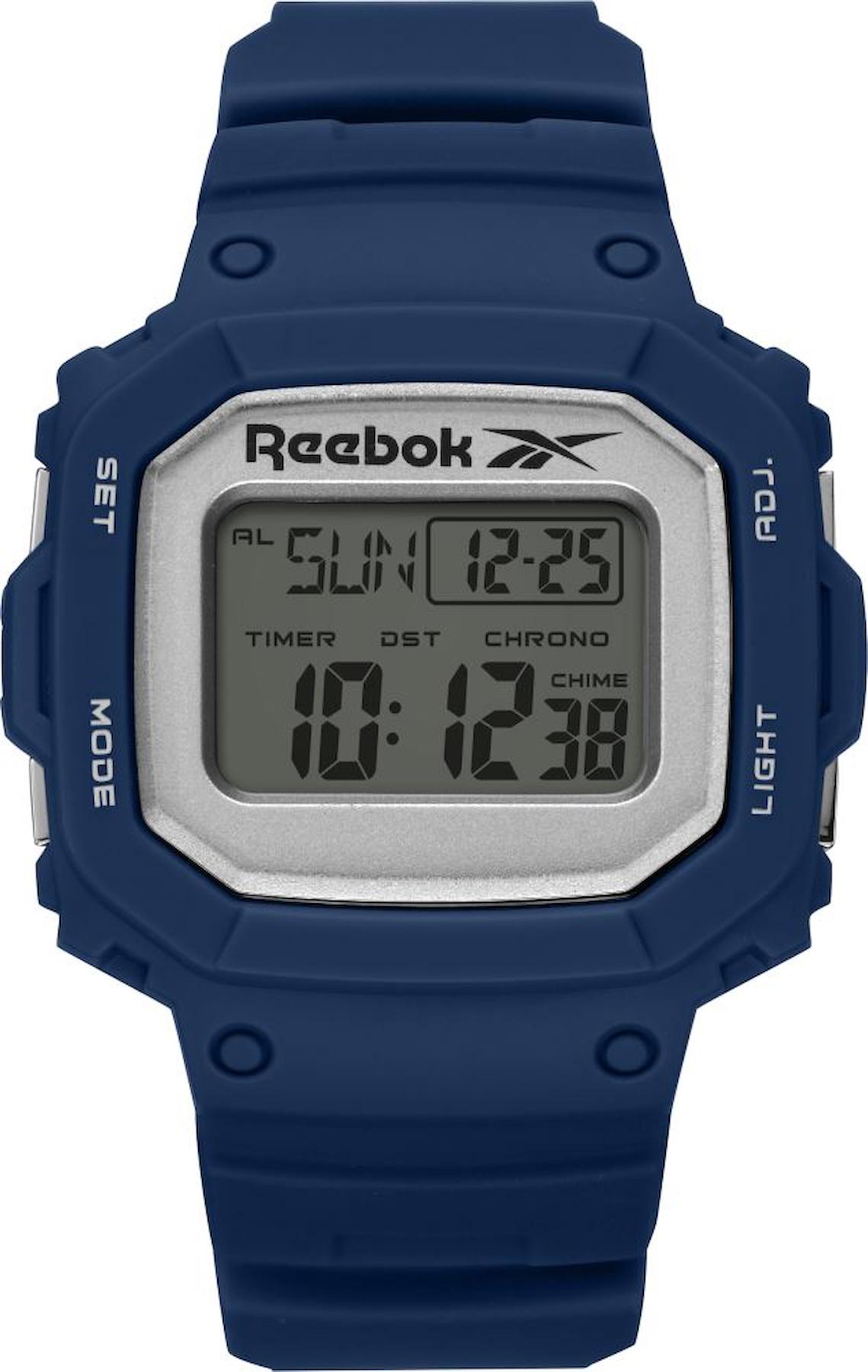 Reebok RV-POD-G9-PNPN-W1 Takvimli 48 mm Lacivert Plastik Kordon Analog Erkek Kol Saati