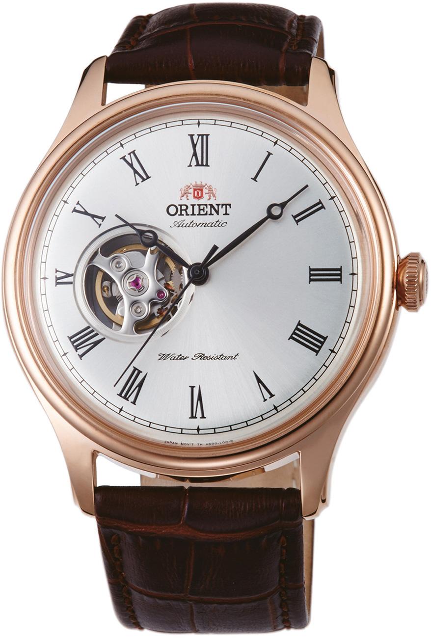 Orient FAG00001S0 Takvimli 43 mm Kahverengi Deri Kordon Analog Kol Saati