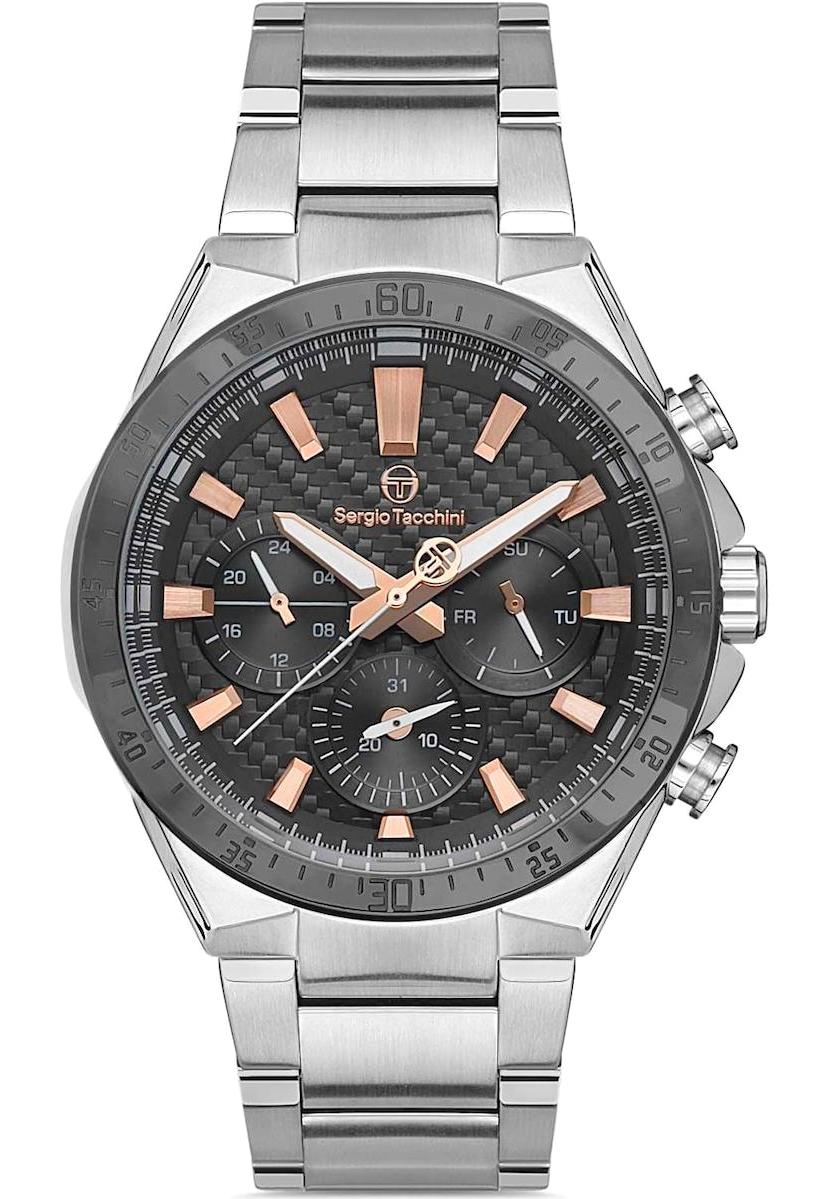 Sergio Tacchini ST.1.10294.5 Takvimli 45 mm Çelik Kordon Analog Erkek Kol Saati