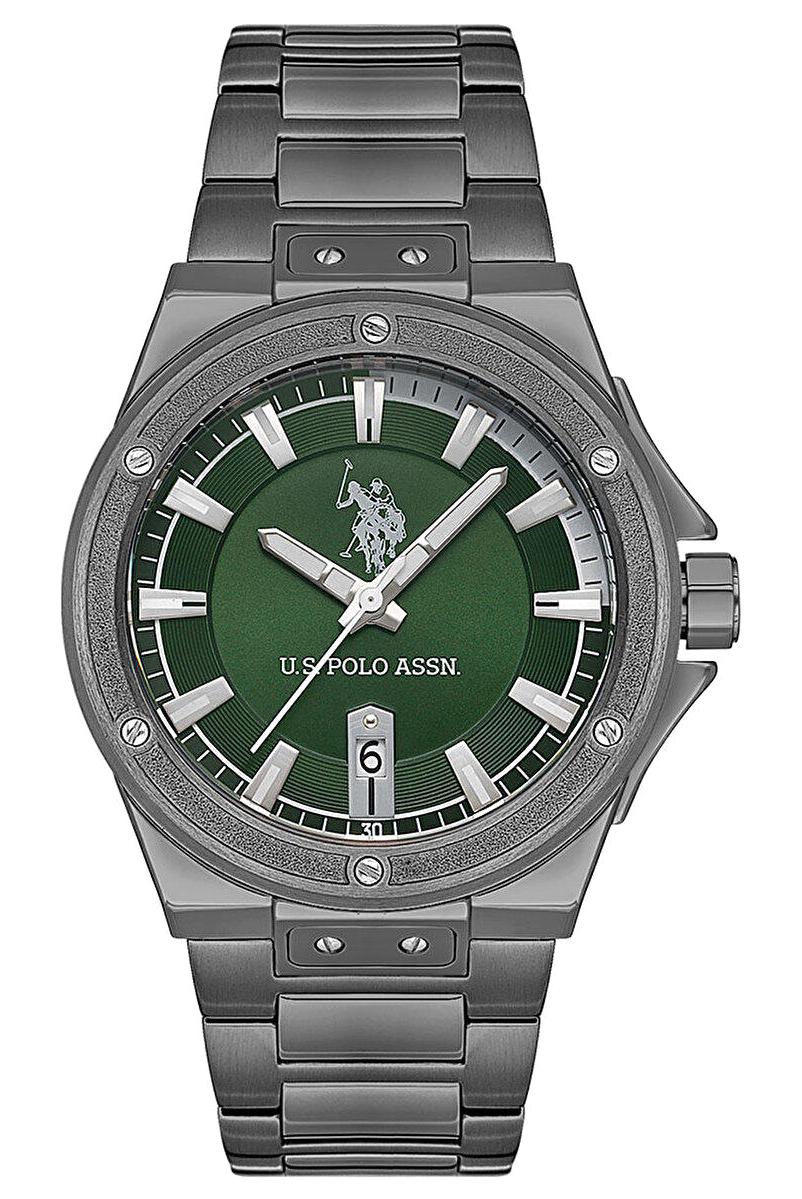 U.S. Polo Assn USPA1060-04 Takvimli 42 mm Füme Çelik Kordon Analog Erkek Kol Saati