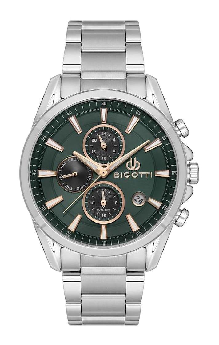 Bigotti BG.1.10479.4 Takvimli 43 mm Metal Kordon Analog Erkek Kol Saati