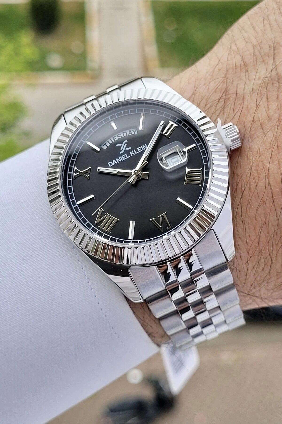 Daniel Klein DKISTE1125 Takvimli 42 mm Çelik Kordon Analog Erkek Kol Saati
