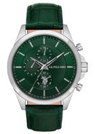 U.S. Polo Assn USPA1094-06 44 mm Yeşil Deri Kordon Analog Erkek Kol Saati