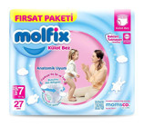 Molfix Fırsat Paketi 7 Numara Külot Bebek Bezi 27'li