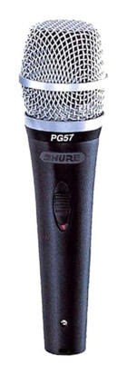 Shure PGA 57XLR Dinamik 3.5 mm Kablolu Profesyonel Siyah El Mikrofon