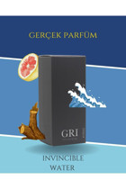 Gri Invincible Water EDP Odunsu Erkek Parfüm 50 ml