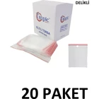 Tropic Küçük Kilitli 5x5 Buz Dolabı Poşeti 20x100 Adet