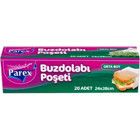Parex Orta 24x38 cm Buz Dolabı Poşeti 80 Adet