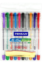 Pensan 2227 10 Renkli 1.0 mm 10'lu Tükenmez Kalem Seti