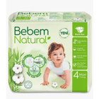 Bebem Natural Doğa Özleri 4 Numara Organik Cırtlı Bebek Bezi 52'li