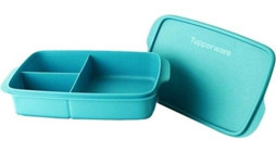 Tupperware Bölmeli Kare Plastik Saklama Kabı 1 lt