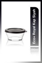 Tupperware Eco+ Royal Yuvarlak Cam Saklama Kabı 290 ml