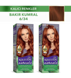 Wella Koleston Naturals 6.34 Bakır Kumral Krem Saç Boyası 2x50 ml