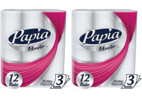 Papia Emici 3 Katlı 2x12'li Rulo Kağıt Havlu