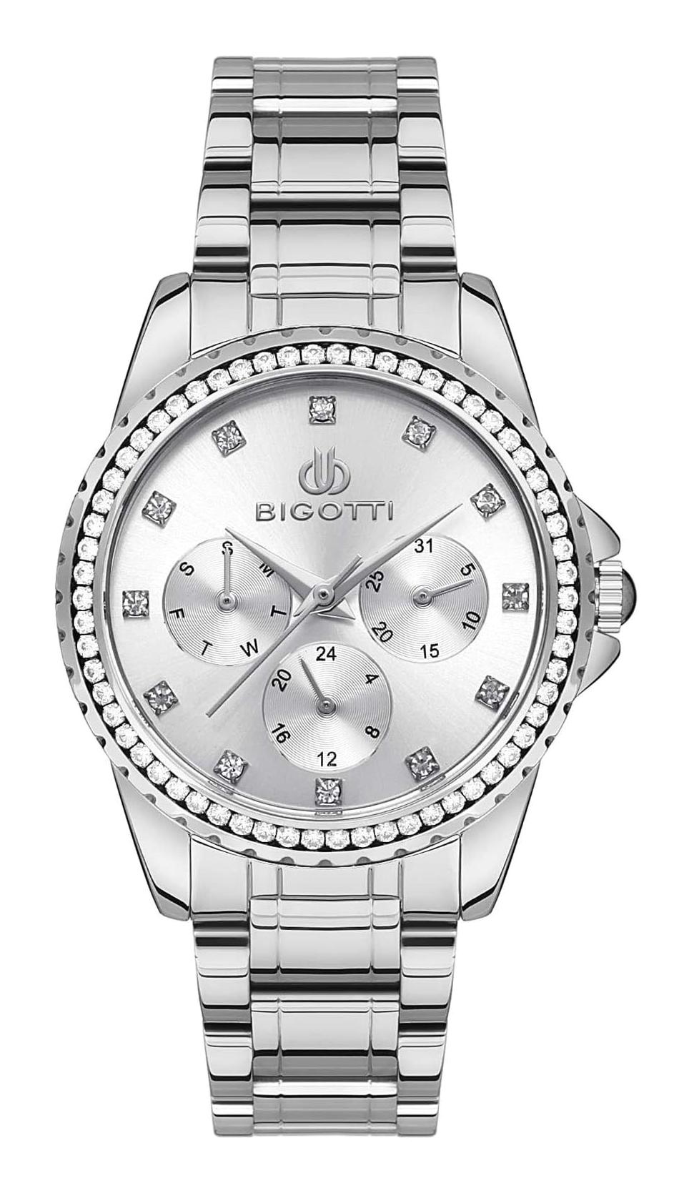 Bigotti BG.1.10453.1 36 mm Gri Çelik Kordon Analog Kadın Kol Saati