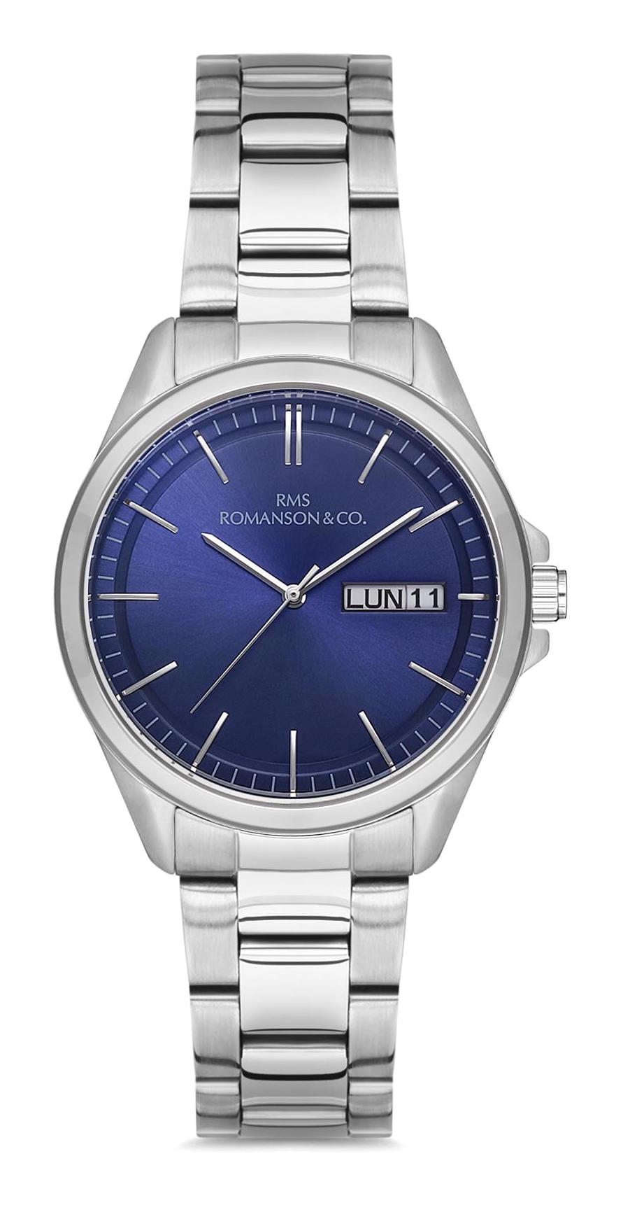 Grand Romanson RMS.1.AG1307.17 Takvimli 36 mm Gri Çelik Kordon Analog Kadın Kol Saati