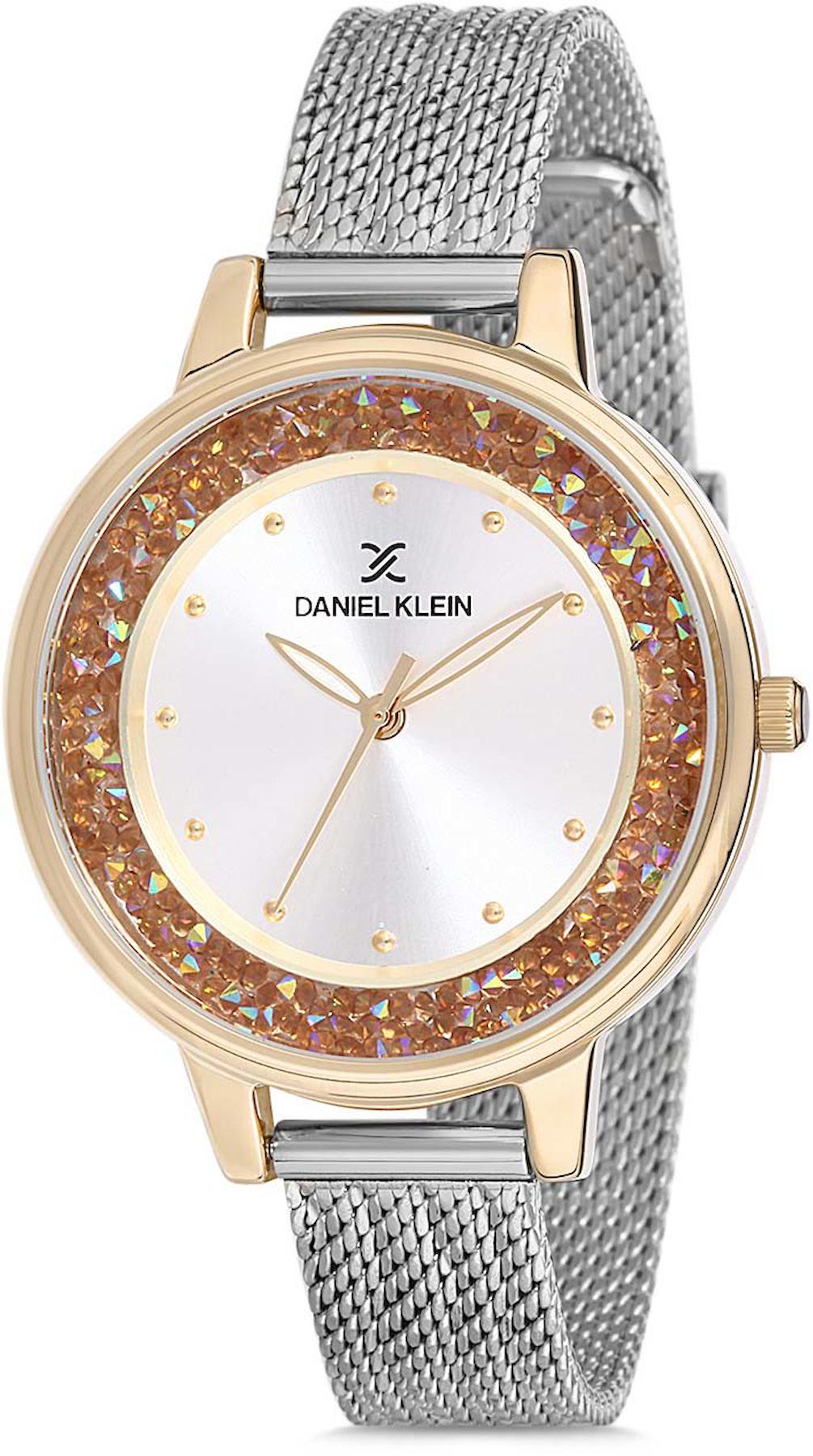 Daniel Klein DK012624J-04A 35 mm Gri Çelik Kordon Analog Kadın Kol Saati