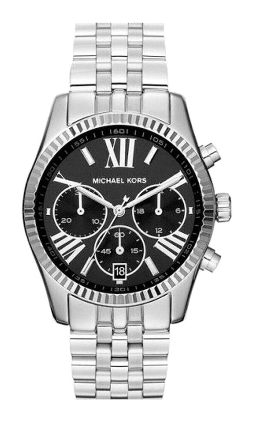 Michael Kors MK5708 Takvimli 38 mm Gri Çelik Kordon Analog Kadın Kol Saati