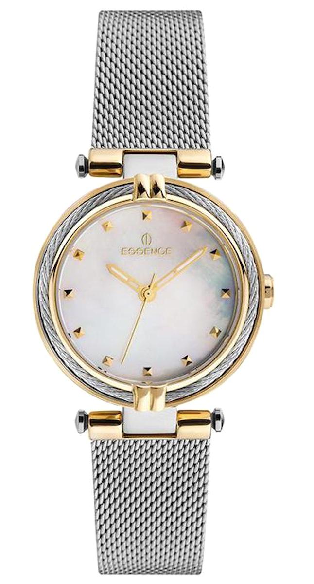 Essence ES6659FE.220 33 mm Gri Hasır Kordon Analog Kadın Kol Saati