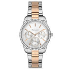 Ferrucci FRC.13887M.04 Takvimli 35 mm Gri-Rose Gold Çelik Kordon Analog Kadın Kol Saati