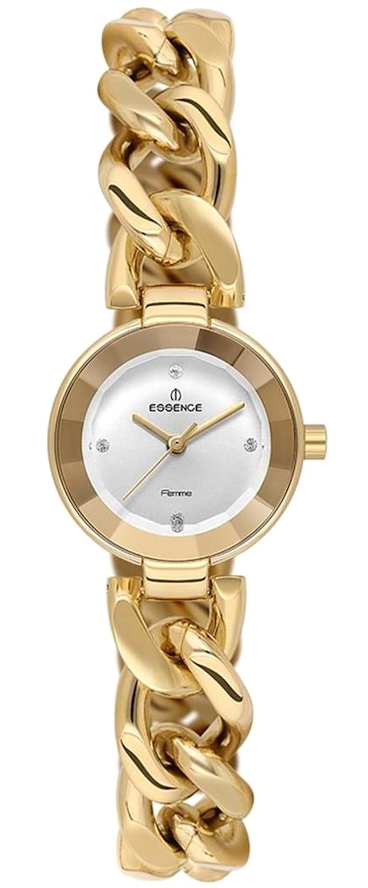 Essence D1133.120 25 mm Altın Çelik Kordon Analog Kadın Kol Saati