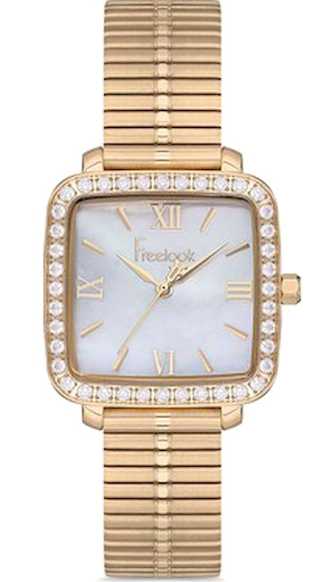 Freelook FL.1.10182.3 35 mm Altın Çelik Kordon Analog Kadın Kol Saati