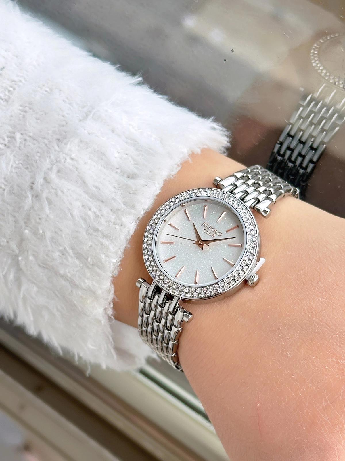 Jg. Polo Club JPC.0124.13955B.1 34 mm Gri Çelik Kordon Analog Kadın Kol Saati