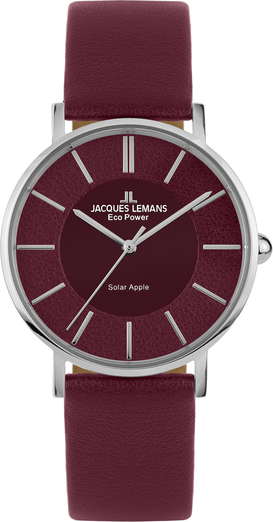 Jacques Lemans 1-2113E 38 mm Bordo Deri Kordon Analog Kadın Kol Saati