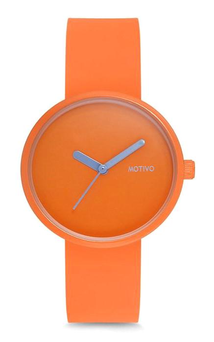 Motivo MT0202 39 mm Turuncu Silikon Kordon Analog Kadın Kol Saati
