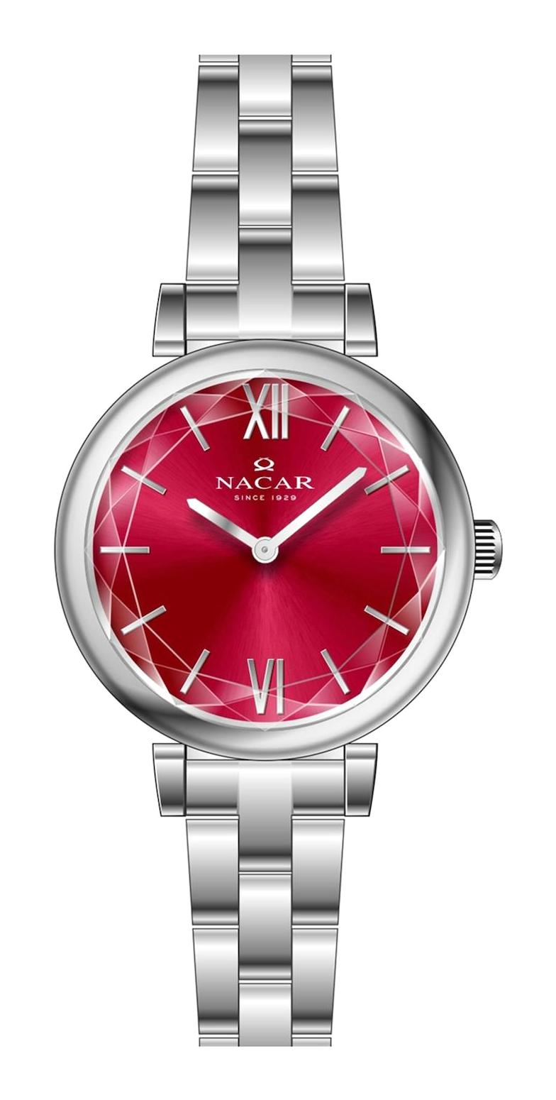 Nacar NC34-3921125-ARM 32 mm Gri Metal Kordon Analog Kadın Kol Saati