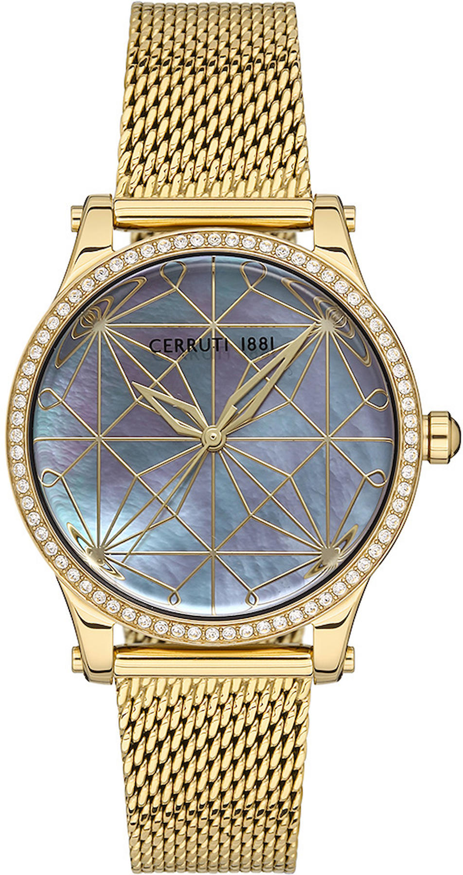 Cerruti 1881 CIWLG2230002 34 mm Altın Çelik Kordon Analog Kadın Kol Saati