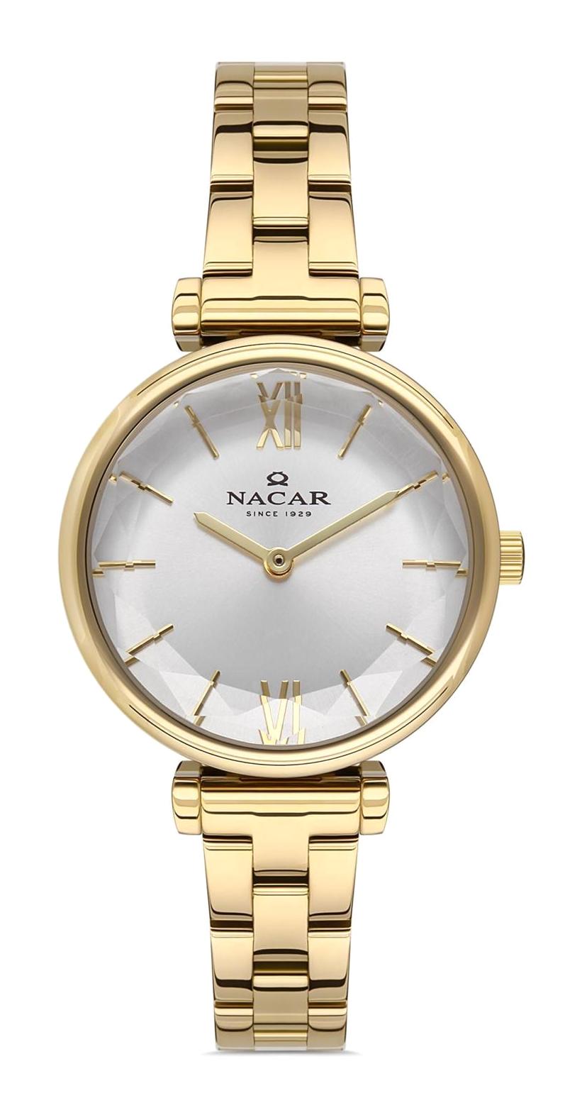 Nacar NC36-3921125-DSM 32 mm Altın Çelik Kordon Analog Kadın Kol Saati