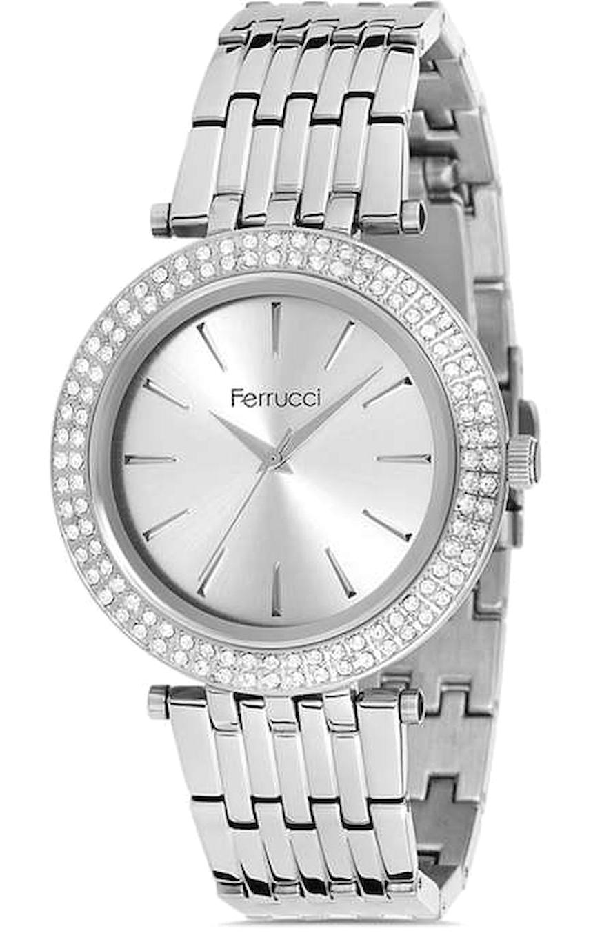 Ferrucci FC.13220M.03 36 mm Gri Metal Kordon Analog Kadın Kol Saati