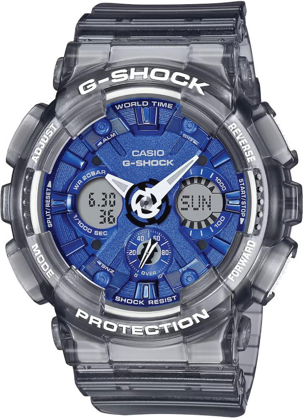 Casio G-Shock Gma-S120tb-8Adr Takvimli 45 mm Gri Plastik Kordon Analog Kadın Kol Saati