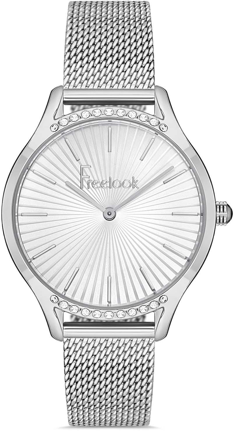 Freelook FL.1.10209.1 36 mm Gri Çelik Kordon Analog Kadın Kol Saati