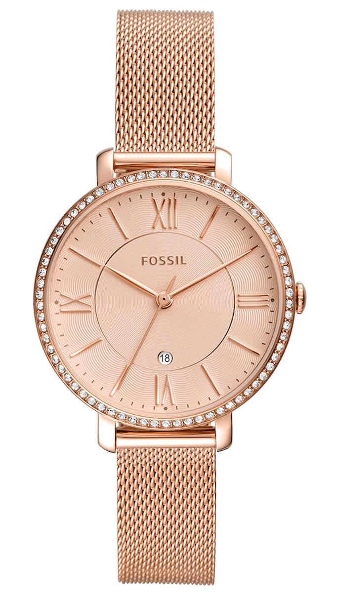 Fossil ES4628 35 mm Rose Gold Hasır Kordon Analog Kadın Kol Saati