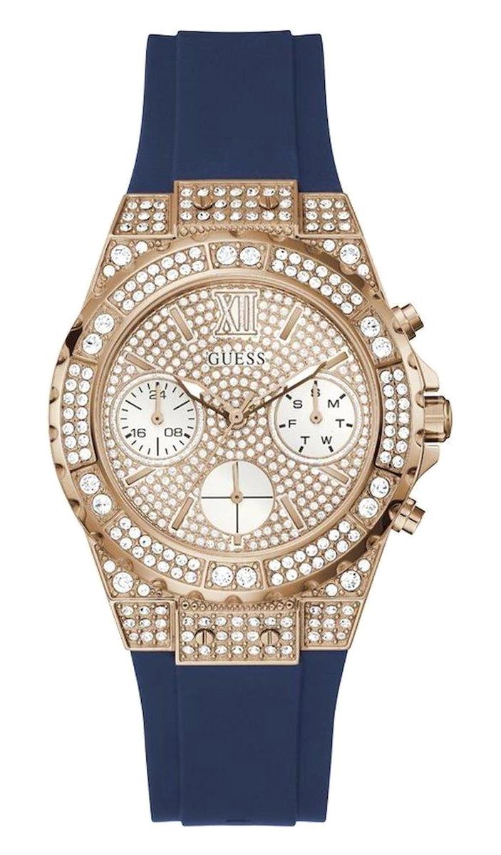 Guess GUGW0038L3 Takvimli 40 mm Lacivert Çelik Kordon Analog Kadın Kol Saati