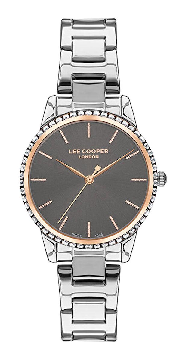 Lee Cooper LC07438.460 40 mm Gri Plastik Kordon Analog Erkek Kol Saati
