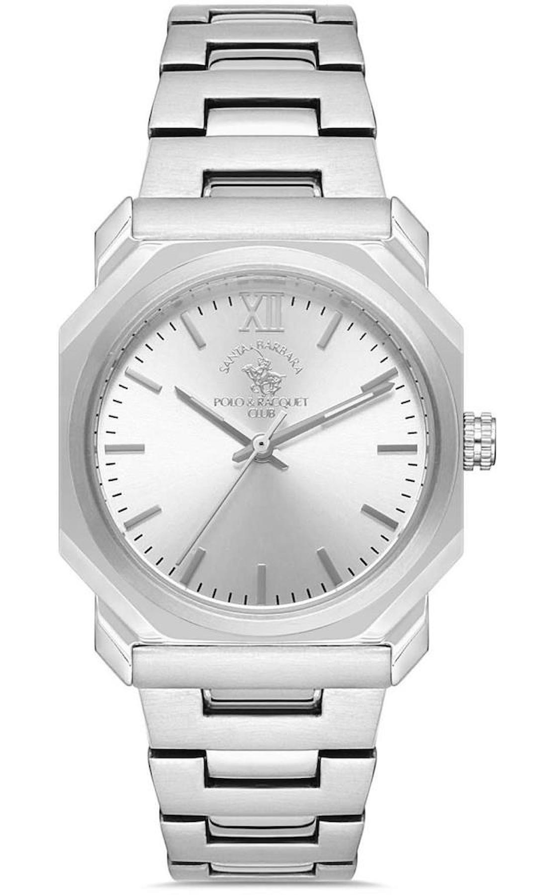 Santa Barbara Polo & Racquet Club SB.1.10256.1 32 mm Gri Çelik Kordon Analog Kadın Kol Saati