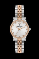 Daniel Klein DKF.1336.06 36 mm Gri-Rose Gold Metal Kordon Analog Kadın Kol Saati