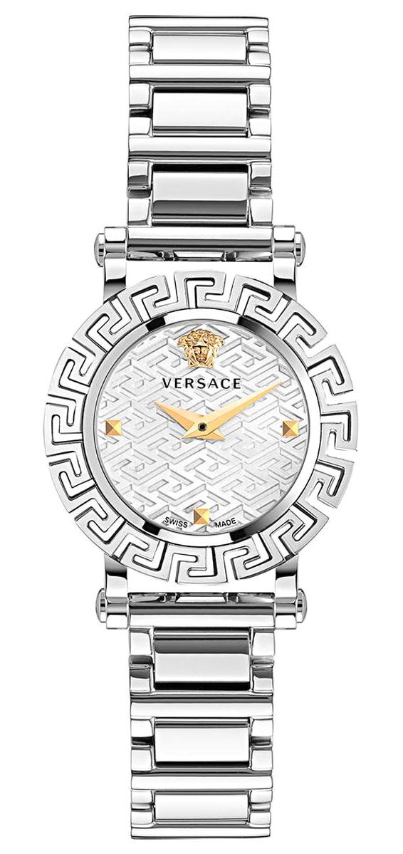 Versace VRSCVE2Q00322 30 mm Gri Çelik Kordon Analog Kadın Kol Saati