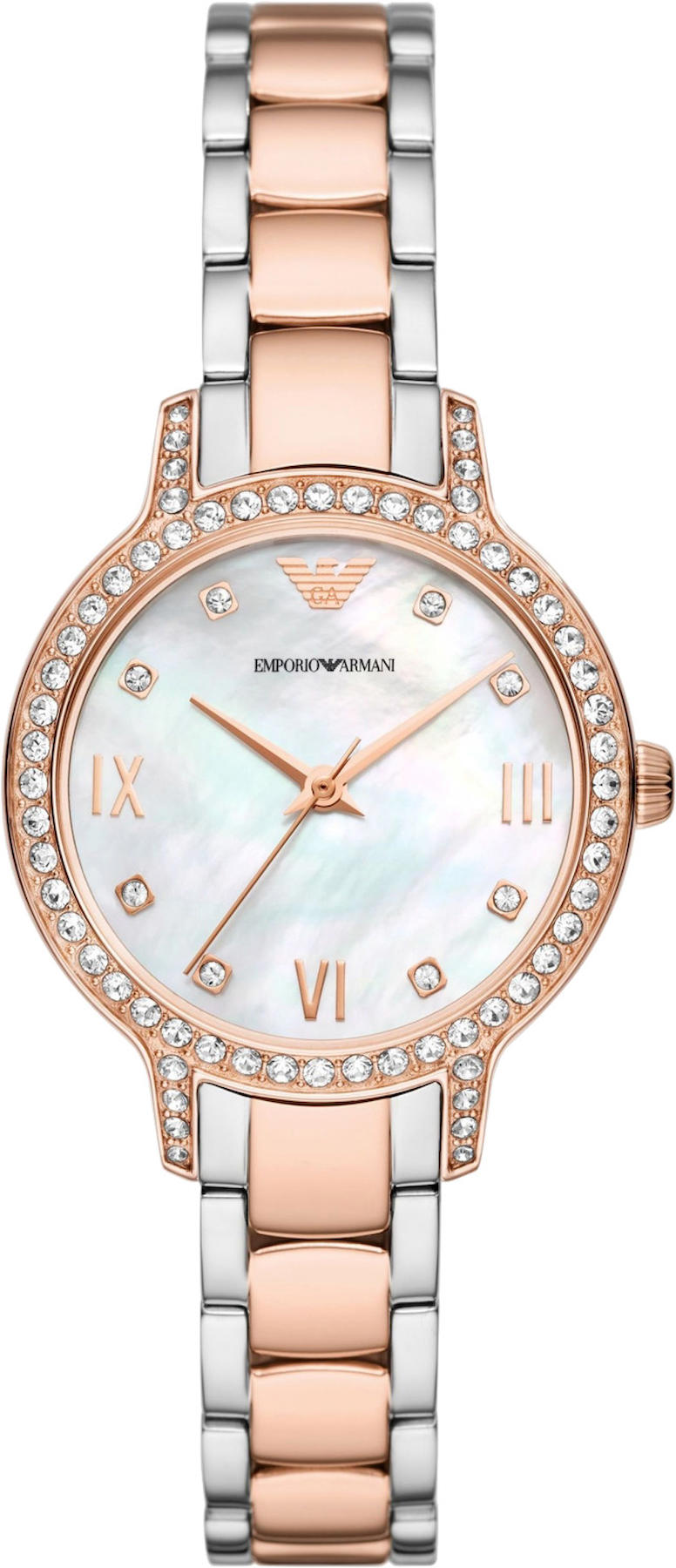 Emporio Armani AR11499 32 mm Gri-Rose Gold Çelik Kordon Analog Kadın Kol Saati