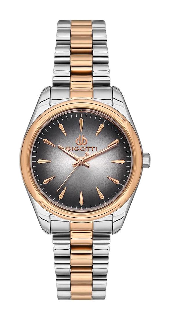 Bigotti BG.1.10480.5 36 mm Gri-Rose Gold Çelik Kordon Analog Kadın Kol Saati