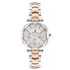 Beverly Hills Polo Club BP3352X.520 35 mm Altın-Gri Metal Kordon Analog Kadın Kol Saati