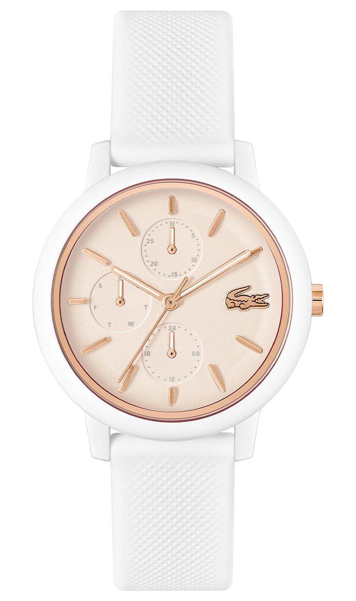 Lacoste LAC2001326 38 mm Beyaz Silikon Kordon Analog Kadın Kol Saati