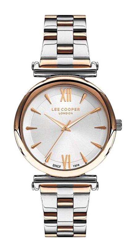 Lee Cooper LC07226.530 36 mm Gri Çelik Kordon Analog Kadın Kol Saati