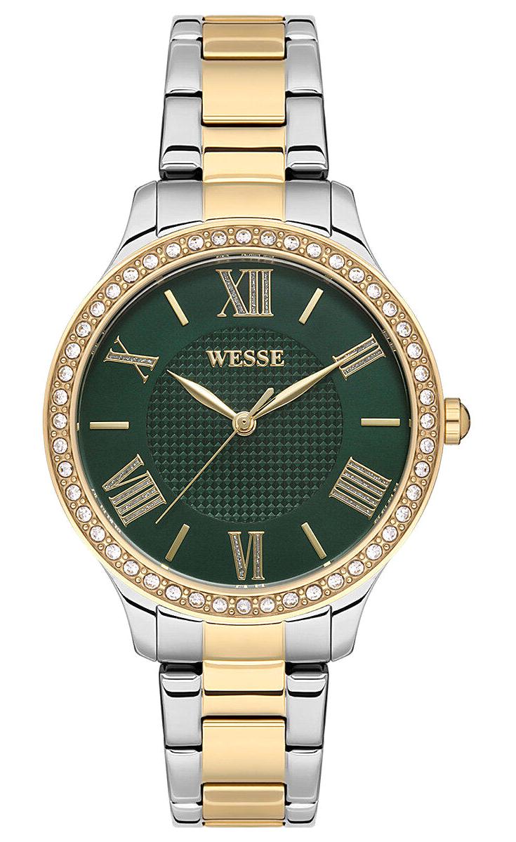 Wesse WWL111205 37 mm Altın-Gri Çelik Kordon Analog Kadın Kol Saati